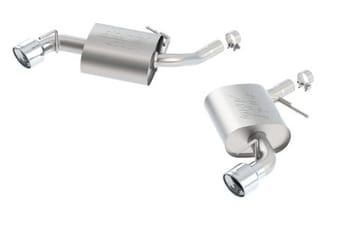 borla 16-17 chevy camaro 3.6l v6 single split rear exit atak axle-back exhaust 11929 - image