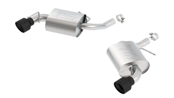 borla 16 - 22 chevrolet camaro 3.6l at/mt rwd ceramic black atak exhaust 11929cb - image