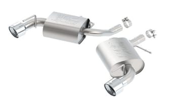 borla 2016 chevy camaro 2.0l turbo at/mt atak rear section exhaust 11934 - image
