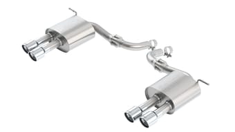 borla 17 - 19 ford fusion sport 2.7l turbo at awd s-type axle back exhaust 11942 - image