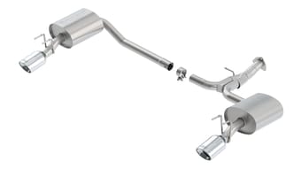 borla 16-17 honda accord axle-back s-type exh 2.25in to muffler dual 2.0in out 4.25in x 3.5in tip 11949 - image