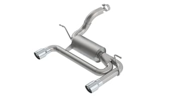 borla 18 - 22 jeep wrangler jl/jlu 3.6l 2dr/4dr s-type ss axle back exhaust w/3.5in tips 11956 - image