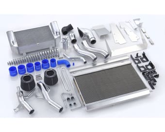 greddy mazda rx7 trust intercooler v-mount fd3s kit 12040705 - image