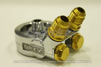 greddy oil cooler adapter type-e thread m20x1.5/an8 12401125 - image
