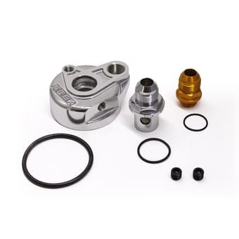 greddy oil cooler block type-f assembly 3/4x16 an10 12401131 - image