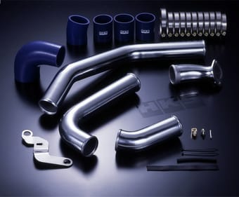 hks front mount intercooler piping kit for 08-09 mitsubishi lancer evolution x 13002-am003 - image