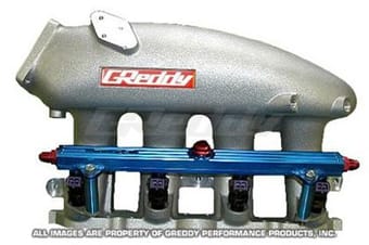 greddy nissan sr20det s14/s15 short runner intake plenum for stock throttle body 13522317 - image