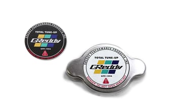 greddy type-s no relief radiator cap most nissan/subaru/mazda/mitsubishi/some toyota - polished 13911010 - image