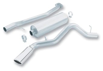 borla 99-07 gmc sierra / 99-07 chevrolet silverado ss catback exhaust 140014 - image
