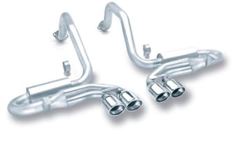 borla 97-04 corvette coupe/conv/hatchback 5.7l 8cyl 4spd/6spd rwd classic s-typein cat-back exhaust 140039 - image