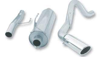 borla 7/04-08 ford f-150 66in/78in bed 4dr ss catback exhaust 140136 - image
