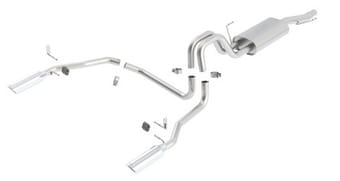 borla 05-08 ford f-150 66in/78in bed 4dr ss catback exhaust 140137 - image