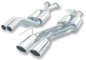 borla 06-09 jeep grand cherokee srt8 s-type catback exhaust 140245 - image
