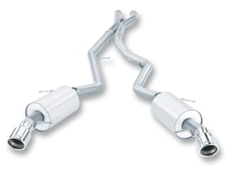 borla 07-08 bmw 335i coupe/sedan aggressive catback exhaust system 140276 - image