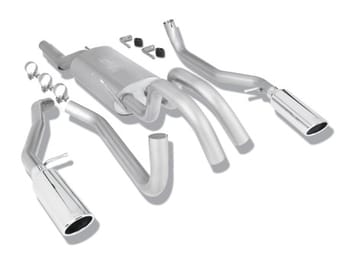 borla 09 ford f-150 stainless steel touring style catback exhaust 140291 - image