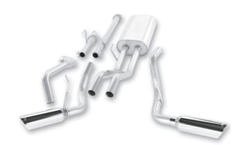 borla 09-15 toyota tundra 4.6l / 5.7l v8 crew max / double cab ss dual split catback exhaust 140332 - image