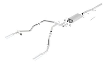 borla 09-12 gmc sierra 1500 / 09-12 chevrolet silverado 1500 ss catback exhaust 140340 - image