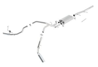 borla 09-11 chevrolet sierra 1500 wt/slt/slei/xfe / silverado 1500 wt/lt/ltz/ls ss catback exhaust 140341 - image