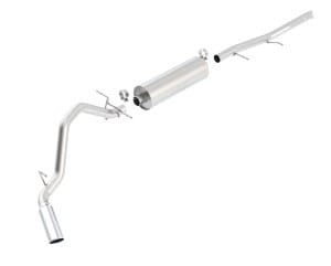 borla 09-13 chevrolet silverado/gmc sierra 1500 4.8l/5.3l/6.0l side exit catback exhaust 140343 - image