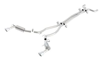borla 10-13 chevy camaro ss 6.2l 8cyl aggressive catback exhaust 140356 - image