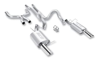 borla 2011-2012 mustang gt 5.0l 8cyl 6spd rwd agressive atak catback exhaust 140372 - image
