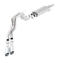 borla 10-14 ford f-150 svt raptor 6.2l-8cyl ss catback exhaust 140383 - image