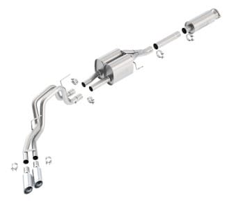 borla 10-12 ford f-150 raptor 6.2l v8 2/4wd at touring ss catback exhaust 140404 - image