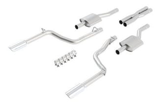 borla 06-10 dodge charger srt8 / 05-10 chrysler 300 c srt8 aggressive atak catback exhaust 140407 - image