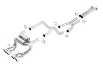 borla 06-11 chevrolet corvette zr1/z06 6.2/7.0l 8cyl atak ss catback exhaust 140422 - image