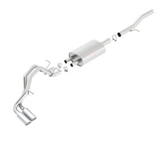 borla 09-14 avalanche/suburban/yukon xl 5.3l at 2wd/4wd truck side exit ss catback exhaust 140423 - image