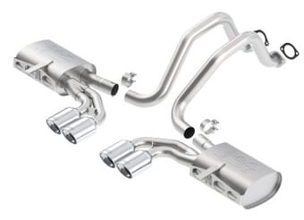 borla 97-04 chevrolet corvette 5.7l 8cyl atak ss catback exhaust 140428 - image