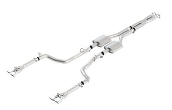 borla 11 dodge challenger srt8 coupe at/mt 5/6spd 6.4l 8cyl atak ss catback exhaust 140436 - image