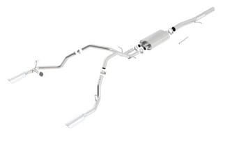 borla 11 chevrolet silverado 1500lt/ltz / gmc sierra 1500 sle/slt s-type ss catback exhaust 140437 - image