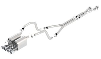 borla 05-08 chevrolet corvette coupe/conv 6.0l/6.2l 8cyl 4spd/6spd rwd ins-type iiin catback exhaust 140452 - image
