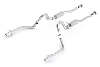 borla 99-04 ford mustang gt 4.5l v8 at/mt rwd 2dr atak ss catback exhaust 140458 - image
