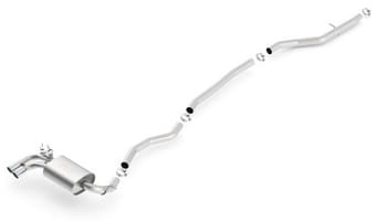 borla 12-15 bmw 328i sedan 2.0l at/mt rwd dual left rear exit catback exhaust 140509 - image