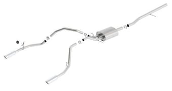 borla 14 silv/sierra c/b exh atak 1500 5.3l v8 at/mt 2&4wd ext cab (78.7) crew cab(69.3) 143.5 wb 140537 - image