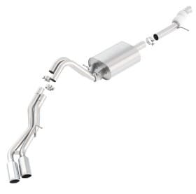 borla touring cat back 15-16 chevy tahoe 5.3l v8 2.75in, 2.25in dual same side exit 4in tips 140557 - image