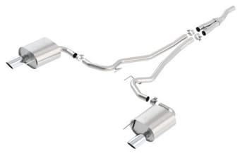 borla atak cat back 15-17 ford mustang 2.3l ecoboost mt/at 2.25in pipe 4in tip 140585 - image