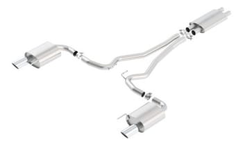 borla touring cat-back 15 ford mustang gt 5.0l v8 mt/at 2.5in pipe 4in tip 140589 - image