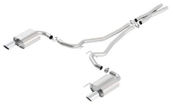 borla atak s cat-back 15-17 ford mustang gt 5.0l v8 mt/at 2.5in pipe 4in tip 140591 - image