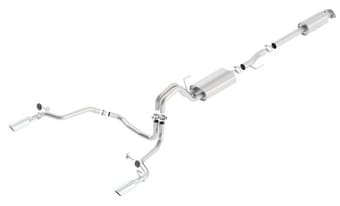 borla 15-16 ford f-150 3.5l ecoboost ext. cab std. bed catback exhaust s-type single split rear exit 140615 - image