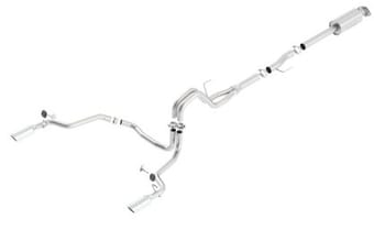 borla 15-16 ford f-150 3.5l ecoboost ext. cab std. bed catback exhaust atak single split rear exit 140616 - image