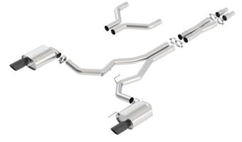borla 15-17 ford mustang gt 5.0l v8 s-type catback exhaust 140629bc - image