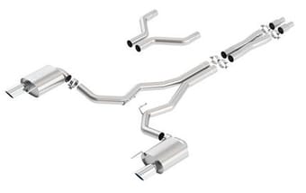 borla atak cat-back 15-17 ford mustang gt 5.0l v8 mt/at 3in pipe 4in tip 140630 - image