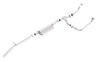 borla 12-15 jeep wrangler 3.6l v6 auto/manual trans turndown tip dual left rear exit exhaust 140634 - image