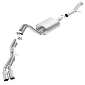 borla 2015 cadillac escalade/yukon denali 6.2l v8 at 2wd/4wd split side exit ss s-type cb exhaust 140652 - image