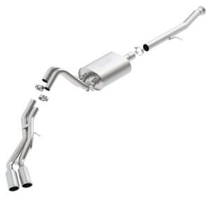 borla 15-16 cadillac escalade esv/yukon denali xl 6.2l v8 at split side ext ss s-type cb exhaust 140653 - image