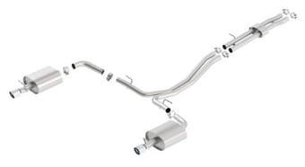 borla 12-15 ford explorer 3.5l ecoboost dual split rear ext ss s-type cb exht 140656 - image