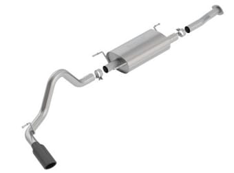 borla 16-18 toyota tacoma 3.5l at 4dr cc short bed s-type ss catback exhaust - black chrome tip 140680bc - image